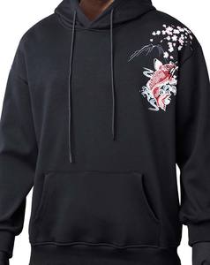 Sweat à capuche brodé pour homme, 100% coton, facile à laver, durable, respirant, confortable, anti-plis, pour l'hiver, style décontracté, nouveau design - Product Image 2