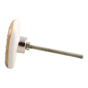 Boutons en céramique Shabby Chic, multiples couleurs, tirettes uniques, carrées, plates, pour armoire, tiroir, commode, poignée, porte de cuisine, 4.44 cm CK-1504 - Product Image 3