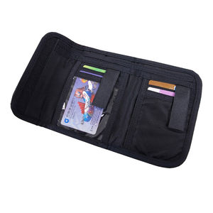 Three Fold Portable Short Multi-functional Oxford Nylon Zipper Closure <b>Wallet</b> - Product Image 3