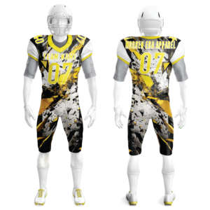 High Quality Low Price Men's Custom Team Name Number Customized Sublimation Short Breathable Quick Dry American Football Uniform - Product Image 3