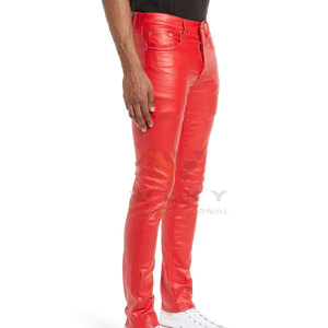 Pantalon en cuir de haute qualité sur mesure à bas prix, design haut de gamme personnalisé, pantalon en cuir pour homme de haute qualité - Product Image 4