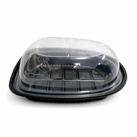 Emballage jetable pour poulet rôti avec couvercles perforés, conteneur pour dinde, boîte d'emballage pour sushi frais, boîte à gâteaux, fruits emballés
