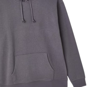 Sudadera con capucha de gran tamaño gris oscuro Unisex jersey de lana gruesa sudadera Lisa ropa de calle Casual suelta ajuste invierno cálido con capucha venta superior - Product Image 6