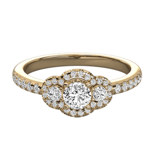 Bague solitaire en or 10 carats pour femmes, diamant cultivé en laboratoire - Product Image 2