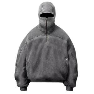 Acid Wash Premium Qualité Hommes Hoodies Tendance Article Meilleur quantité minimale de commande 100% Coton Polaire Unisexe Mode Hoodies - Product Image 3