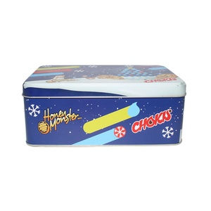 Food-grade Tinplate <b>Christmas</b> Cookie <b>Boxes</b> with Screw Cap Reusable Craft Holiday Gift Packaging for Chocolates Tea Baked Treats - Product Image 3