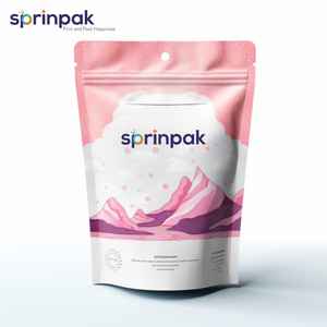 Sal Rosa del Himalaya en bolsa de pie Paquete blanco mate con cierre de cremallera Doypack Papel de aluminio Grabado impreso para almacenamiento de alimentos - Product Image 2