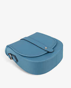 Bolso de Hombro de Cuero Granulado Azul Turquesa Vintage Resistente al Agua para Mujer, Bolso Tote Minimalista Holgado con Cremallera, Suave e Informal para el Trabajo - Product Image 3