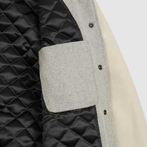 Brand New Stand Varsity Jacket Custom Logo Embroidery Patches Windproof Letterman CollegeBaseballjacket for men - Product Image 4