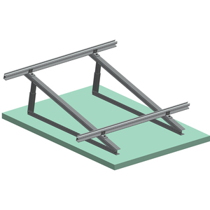 Barre d'angle en aluminium pour toit plat solaire Pv Système de montage de panneaux solaires Structure <span class=keywords><strong>Triangle</strong></span> Kit de fixation de supports pour modules solaires - Product Image 3
