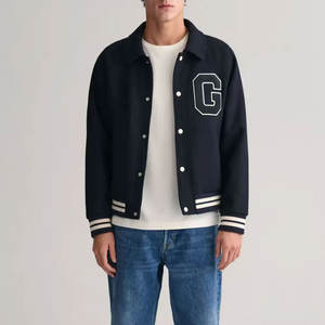 Chaqueta de Invierno de Manga Larga con Nuevo Diseño, Corte Ajustado, Cuello Alto, Estilo Urbano, 100% Lana, Transpirable, Resistente al Viento - Product Image 3