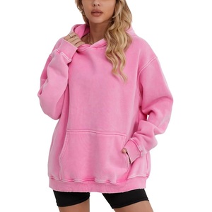 Luxury Quality Oversized Cotton <b>Hoodie</b> for Women Custom Design with Low MOQ Heavyweight Knitted Front Logo Long Clothing BD - Product Image 2