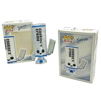 Sacchetti Mylar 3.5 con Finestra e Scatola, Bianchi con Motivi Cartoon, Fustellati a Forma Speciale
