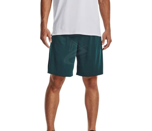 Pantalones cortos deportivos en blanco de malla para hombre con logotipo personalizado, pantalones cortos de chándal de malla de verano para hombre - Product Image 2