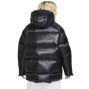 Veste en duvet matelassée avec logo personnalisé pour femmes, veste chaude à bulles, matelassée, hiver, manteaux longs rembourrés pour dames, 2025 - Product Image 2