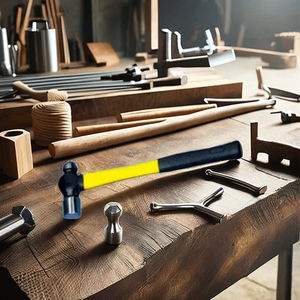 <span class=keywords><strong>Marteau</strong></span> à tête ronde britannique semi-fermé avec manche en plastique de haute qualité de l'usine Jinfu - Product Image 2