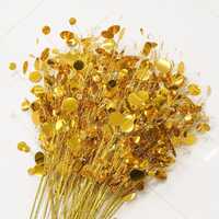 Bouquet personnalisé décoré de paillettes Or Argent 70cm de longueur 100cm de largeur Nouvelle arrivée Décoration de fête romantique simple et moderne