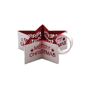 Vente en gros Bougeoir conique en métal design fleuri en vrac pour la décoration de table de Noël et de mariage à la maison - Product Image 4