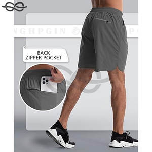 Pantalones Cortos Deportivos para Hombre, Bordados, Ecológicos, Transpirables, Ligeros, de Secado Rápido, con Cierre de Cordón y Bolsillos, para Gimnasio y Entrenamiento - Product Image 6