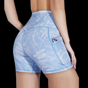 Pantalones cortos de Yoga para mujer, pantalones cortos de ciclismo, cintura alta, entrenamiento, correr, gimnasio, entrenamiento, transpirables, cómodos, pantalones cortos para mujer, tarifa al por mayor - Product Image 2