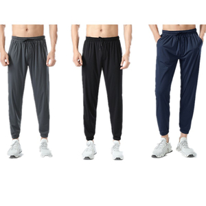 <b>Men's</b> Quick Dry Stretch Sports Pants <b>Loose</b> Fit Casual Outdoor Running Fitness Long <b>Trousers</b> with Cool Feel - Product Image 2