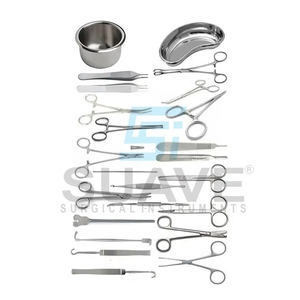 Venta al por mayor tarifa mejor producto de acero inoxidable nueva llegada juegos de instrumentos de vendaje quirúrgico por SUAVE instrumentos quirúrgicos - Product Image 1