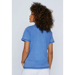 เสื้อยืดสีพื้นแบบโค้งสีทึบเสื้อยืดสำหรับฟอกสีกรดแบบมาตรฐาน - Product Image 4