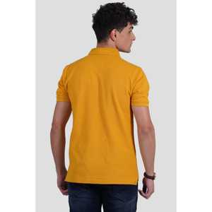 Chemise unie tricotée double piqué anti-boulochage décontractée pour homme fabriquée à la main par un fabricant indien - Product Image 2