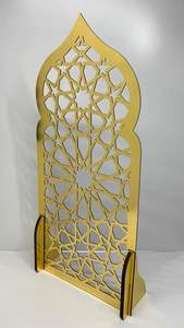 Islamic Geometric Pattern <b>Board</b> Ramadan Decoration Laser Cut <b>Acrylic</b> Mosque Arch Eid Mubarak Standing Ornament Home Signage Sale - Product Image 5
