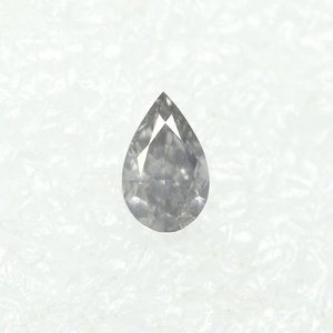 Diamante de Corte Brillante Modificado en Forma de Pera, Color Gris Fantasía, Certificado por GIA, 1.23 Ct. - Product Image 2