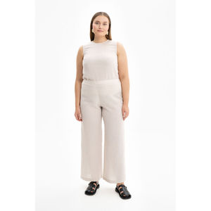 Pantalones Cargo Casuales de Pierna Ancha para Mujer, Cintura Alta, Transpirables, Corte Holgado - Product Image 1