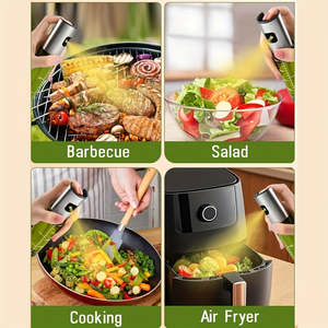 Pulvérisateur d'huile en verre sans BPA de 100 ml avec design anti-lumière, vaporisateur ergonomique pour friteuse à air, salades, barbecue et rôtissage - Product Image 2