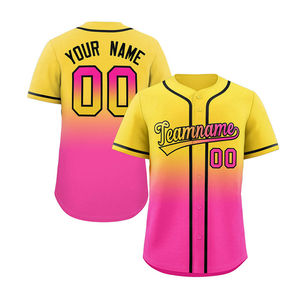 Maillots de baseball pour hommes de qualité supérieure en gros, respirants avec impression personnalisée du nom de l'équipe, maillots de baseball et de softball personnalisés - Product Image 2