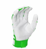 Gants de frappeur de baseball en cuir pour gaucher, qualité supérieure, fermeture auto-agrippante, tissu non tissé respirant, personnalisables, vente en gros USA
