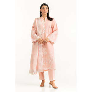 Ensemble chemise et pantalon en chiffon brodé Poly Cambric pour le printemps/été IPST-44750 - Product Image 4