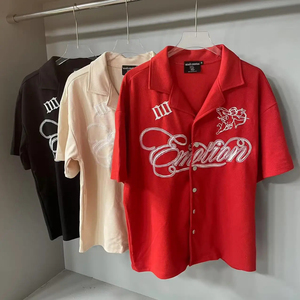 T-shirts surdimensionnés à imprimé graphique vintage de haute qualité, dernière mode, pour hommes, ensemble de chemises à manches courtes en coton - Product Image 1