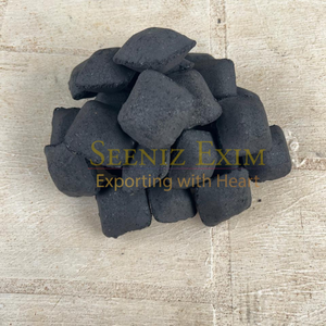 Briquettes de charbon de coco naturelles 100% en forme d'oreiller - Briquettes de charbon de coco à haute chaleur pour l'industrie de la restauration - Product Image 2