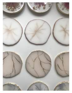 Posavasos de resina epoxi asequibles en tendencia para la decoración del hogar Posavasos indios para servir almohadillas de posavasos de vajilla personalizadas - Product Image 4