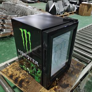 21L <b>Mini</b> Fridge for Drinks LED Interior Glass Door <b>Freezer</b> Function OEM Available - Product Image 4