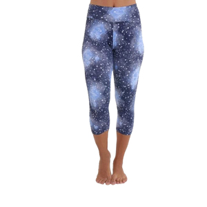 Vente chaude : Legging Capri personnalisé pour femme, en polyester et élasthanne, pour yoga et fitness, avec service OEM, faible MOQ, toutes tailles, respirant et séchage rapide - Product Image 1