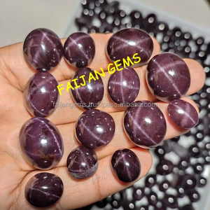 Natural Star Granate Gemstone Tinny Cabochon Flat Back Stone Misma imagen Precio al por mayor Hecho a mano FAIJAN GEMS B46 1 pieza - Product Image 1