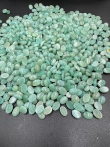 พลอยอเมซอนแบบหลวมใช้สำหรับทำเครื่องประดับอัญมณีแอมะซอไนต์ธรรมชาติจากโรงงานโดยตรง - Product Image 3