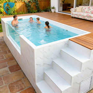 <span class=keywords><strong>Piscine</strong></span> hors sol de haute qualité en fibre de verre, jacuzzi extérieur, <span class=keywords><strong>piscine</strong></span> à débordement avec terrasse pour jardin et cour arrière - Product Image 3