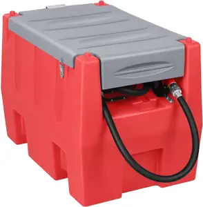 Diesel Transfer Tank 58 Gallon with 10.6 GPM Flow Rate 12V DC Pump Cord Portable Easy Fuel Transportation Fit the Truck