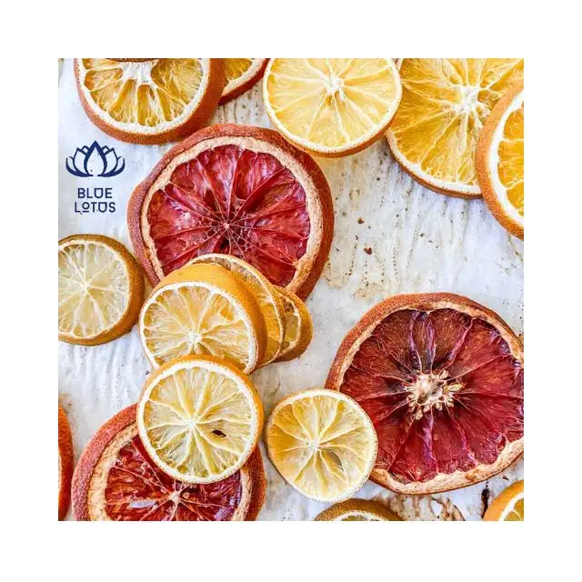 Freezing frutas de laranja seca orgânica, alta qualidade, pele pigmentada de laranja