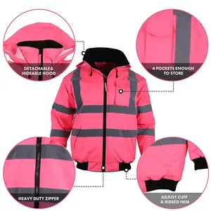Chaqueta de Invierno de Seguridad Resistente, Equipo de Protección Aislado, Diseñada para Equipos de Trabajo en Frío y Turnos al Aire Libre - Product Image 5