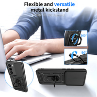 Béquille armure anneau fenêtre coulissante coque de téléphone pour Infinix Hot 60 Pro PLUS 60i Note 50 Pro + Itel City 100 étui pochettes de téléphone
