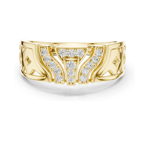 Bague pour femme en diamant de laboratoire 0,167 CT VVS-VS EF, or 18 carats, options or rose, or jaune, or blanc, moissanite, élégante - Product Image 1