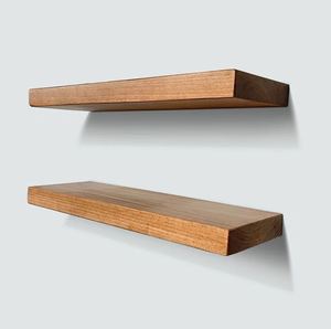 New Solid Wood <b>Rustic</b> Floating Wall <b>Shelves</b> Wall Mounted Storage <b>Shelf</b> for Home Hotels Living Room Kitchen Decor Made in India - Product Image 5