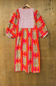 เดรสฮิปปี้โบฮีเมียนฤดูร้อนสำหรับผู้หญิงเด็กผู้หญิงผ้าฝ้ายพิมพ์ลายมิดิมินิคอลึกเชือกปิดหลวมธรรมชาติสำหรับงานแต่งงาน - Product Image 5